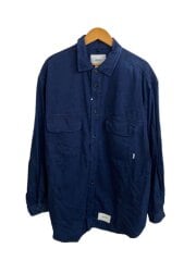 画像：長袖シャツ/4/コットン/IDG/無地