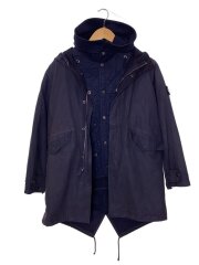 画像：モッズコート/12/コットン/NVY/無地