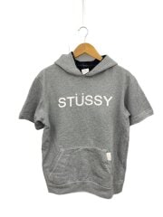 画像：半袖パーカー/M/コットン/GRY