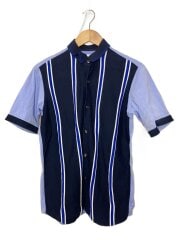 画像：半袖シャツ/M/コットン/NVY/63-05-41-05703//