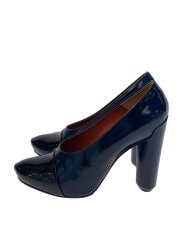 画像：パンプス/36.5/NVY/レザー