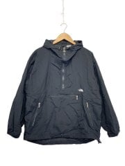 画像：アノラックパーカー/L/ナイロン/BLK/無地