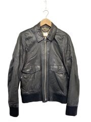 画像：レザージャケット・ブルゾン/M/羊革/BLK/無地