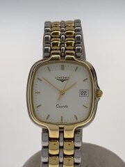 画像：クォーツ腕時計/アナログ/ステンレス/WHT/GLD