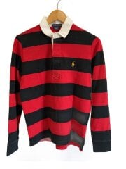 画像：トップス/--/コットン/RED/ボーダー