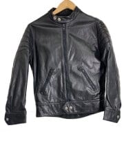 画像：LETHER WEAR/レザージャケット・ブルゾン/M/レザー/BLK