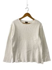 画像：Boat Neck L/S Tee - Rib Jersey/長袖Tシャツ/L/コットン/WHT/CH249//