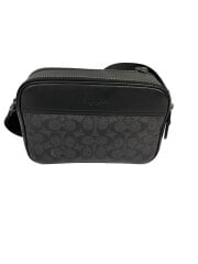 画像：ショルダーバッグ/レザー/BLK/CV921