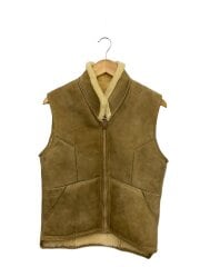 画像：Aorangi/ベスト/38/羊革/BEG/無地