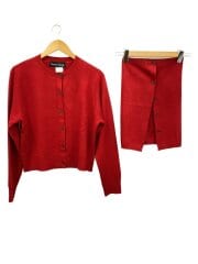 画像：Seven fairy/カーディガン(厚手)/M/ウール/RED/無地