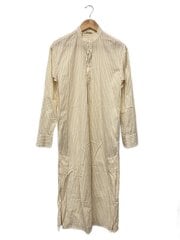 画像：長袖ワンピース/O/コットン/YLW/ストライプ/A20SD01FS