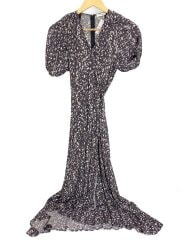 画像：23SS/ビスコースプリントカシュクールワンピース/0/レーヨン/BRW/FWFO231058