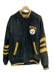 画像：スタジャン/M/レザー/BLK/Pittsburgh Steelers