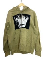 画像：パーカー/L/コットン/KHK/無地