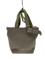 画像：ハンドバッグ/レザー/GRY/B-24215