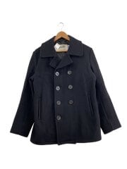 画像：ピーコート/40/ウール/BLK/無地
