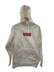 画像：Box Logo Hooded Sweatshirt/パーカー/M/コットン/WHT/無地