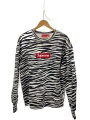 画像：スウェット/L/コットン/マルチカラー/アニマル/22AW/BOX LOGO CREWNECK ZEBR