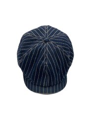 画像：キャスケット/7 1/2/コットン/NVY/ストライプ/メンズ/SCO1864