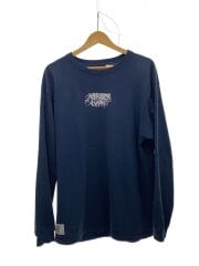 画像：LASSIC LOGO L/S /長袖Tシャツ/L/コットン/NVY