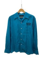 画像：50S OPEN COLLAR SHIRT (TYPE-3)/長袖シャツ/M/レーヨン/BLU