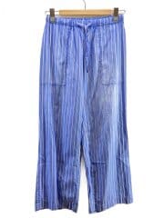 画像：ストレートパンツ/--/コットン/BLU/ストライプ/25-303-200-2110-2-0