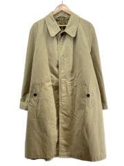 画像：USED/裏地チェック/フランス製/トレンチコート/ベージュ
