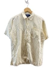 画像：90s/リネン/シルク/半袖シャツ/S/リネン/YLW/無地