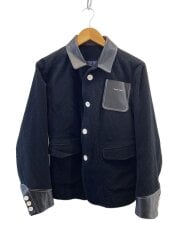 画像：テーラードジャケット/2/ウール/BLK/無地/ucr4208