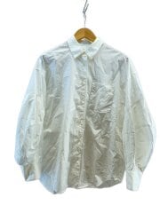 画像：ボリュームスリーブシャツ/長袖シャツ/1/コットン/WHT/無地/18122-4042