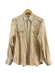 画像：50～60s/ウエスタンシャツ/長袖シャツ/--/--/BEG/無地