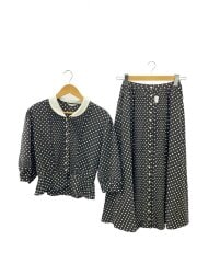 画像：OLD/セットアップ/--/ポリエステル/BLK/ドット/PO233FT13