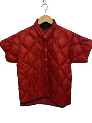 画像：00s/キルティング/半袖シャツ/XS/ナイロン/RED