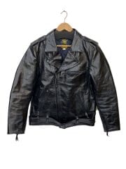 画像：CALIFORNIA MFG CO/ダブルライダースジャケット/44/レザー/BLK
