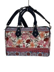 画像：ショルダーバッグ/レザー/マルチカラー/花柄