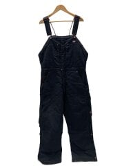 画像：オーバーオール/L/コットン/BLK/無地
