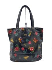 画像：ハンドバッグ/--/BLK/花柄