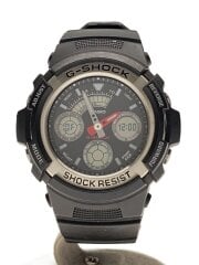 画像：クォーツ腕時計・G-SHOCK/デジアナ/ラバー/BLK/BLK/SS//