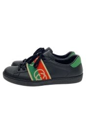 画像：エース/インターロッキングG/シェリーライン/ローカットスニーカー/US8.5/BLK/レザー/643488