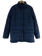 画像：フード収納/中綿パフハーフコート/M/ポリエステル/NVY