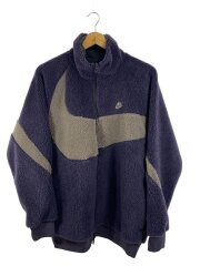 画像：BIG SWOOSH SHERPA JAKET/リバーシブルフリースジャケット/L/PUP/BQ6546-540