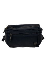 画像：HEAT/ヒート/WAIST BAG/スリングショルダーバッグ/ウエストバッグ/ナイロン/BLK/無地