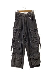 画像：denim parachute cargo pants/カーゴパンツ/S/デニム/BLK/ADPAS0224002//