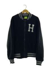 画像：SHERPA VARSITY JACKET/フリースジャケット/L/ポリエステル/BLK