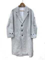 画像：ウールカシミヤメルトンラグランオーバーコート/チェスターコート/40/ウール/GRY/5117-73504