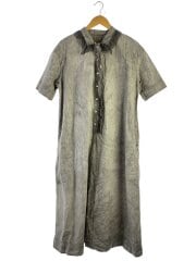 画像：FRENCH VINTAGE LACE　ONE PIECE/半袖ワンピース/8/コットン/GRY