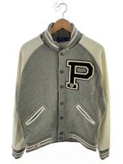 画像：Pロゴ/スタジャン/M/コットン/GRY/無地