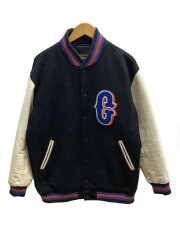 画像：スタジャン/XL/ウール/BLK/無地/cte-04a208