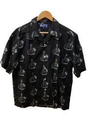 画像：Finger Short Sleeve Shirt/半袖シャツ/M/レーヨン/BLK/総柄/241BoTT04
