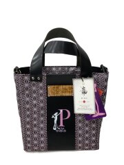 画像：栃木レザー×KU-ZEN×麻の葉/トートバッグ/レザー/BRD/KU-ZEN021